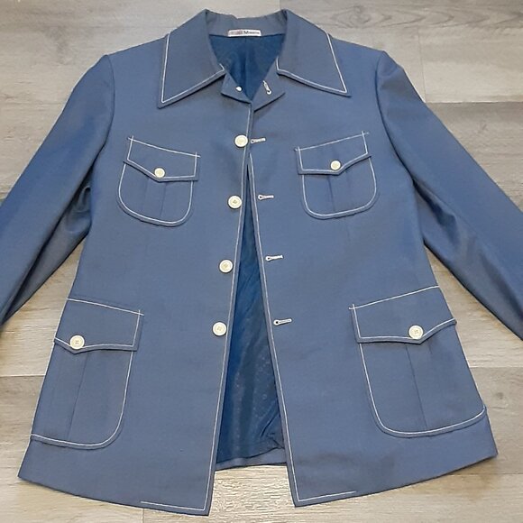 SOLD Vintage 70s/80s Denim Leisure Suit - Picture 5 of 11